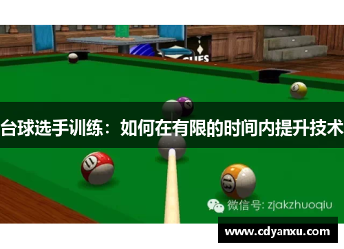 台球选手训练：如何在有限的时间内提升技术